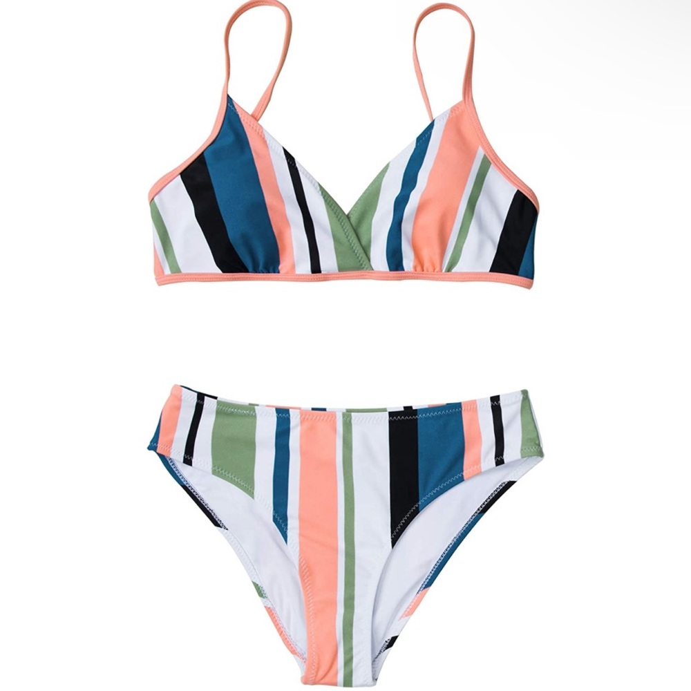 CUPSHE Striped Bikini